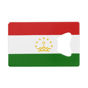 Flagge Tadschikistans Geldbeutel Flaschenöffner
