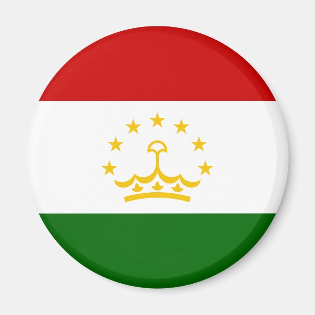 Flagge Tadschikistans Magnet (Vorne)