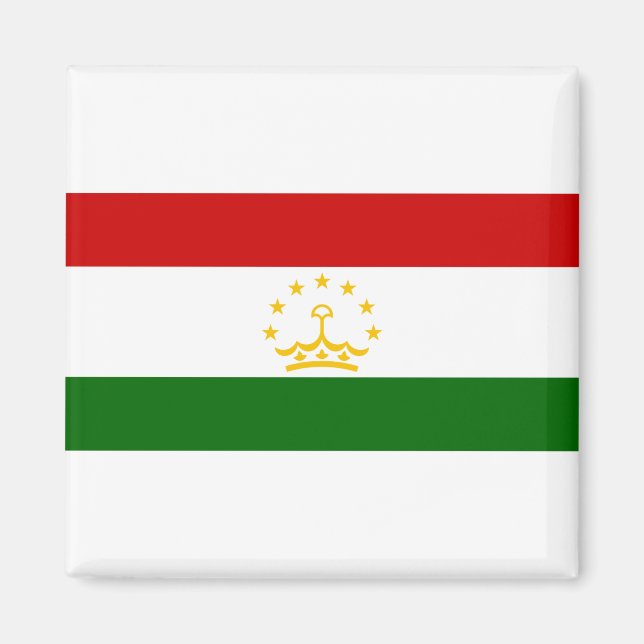 Flagge Tadschikistans Magnet (Vorne)