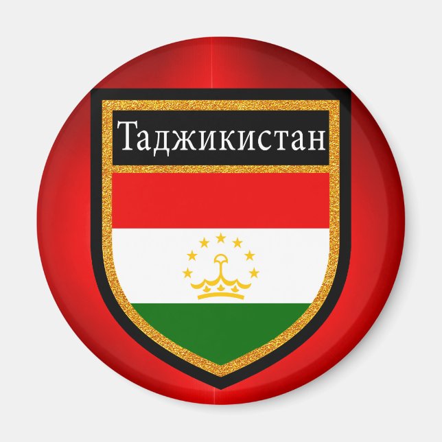 Flagge Tadschikistans Magnet (Vorne)