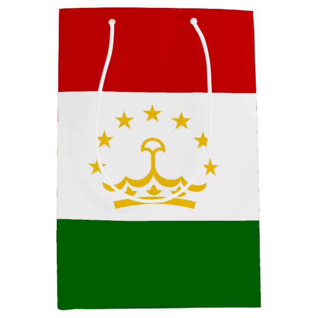 Flagge Tadschikistans Mittlere Geschenktüte (Vorderseite)