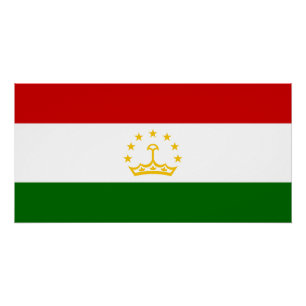 Flagge Tadschikistans Poster