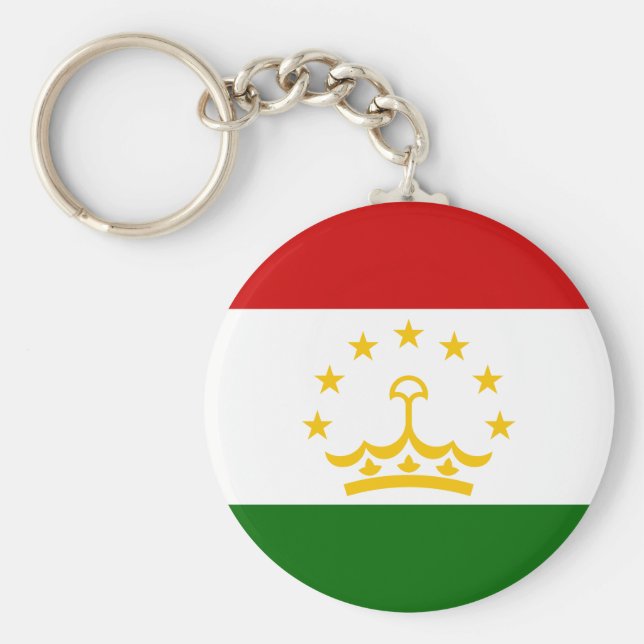 Flagge Tadschikistans Schlüsselanhänger (Vorne)