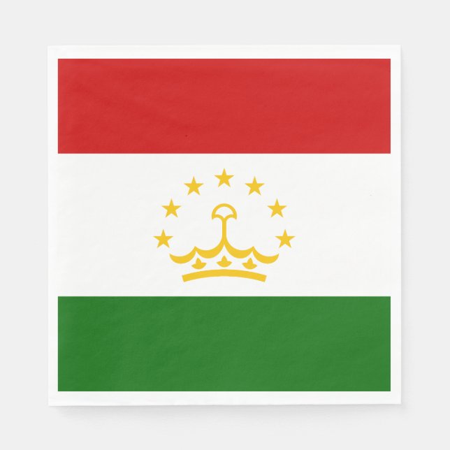Flagge Tadschikistans Serviette (Vorderseite)