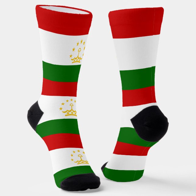 Flagge Tadschikistans Socken (Gewinkelt)