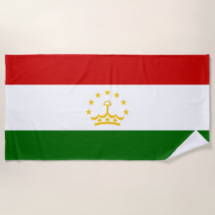 Flagge Tadschikistans Strandtuch