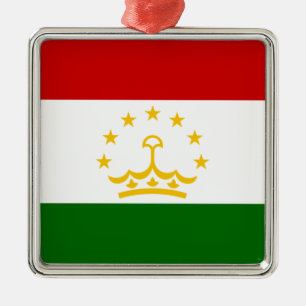 Flagge Tadschikistans (Tadschikisch) (Republik Tad Ornament Aus Metall