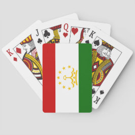 Flagge Tadschikistans (Tadschikistan) (Republik Ta Spielkarten
