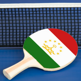 Flagge Tadschikistans Tischtennis Schläger
