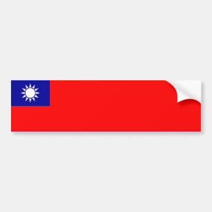 Flagge Taiwans Autoaufkleber