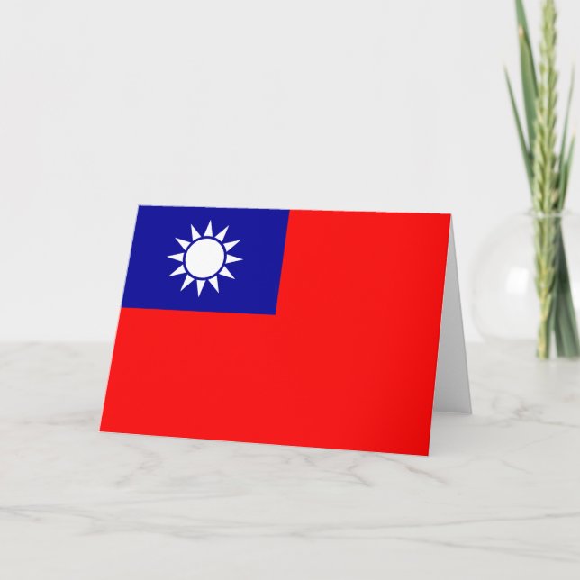 Flagge Taiwans Karte (Vorderseite)