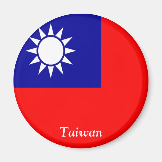 Flagge Taiwans Magnet (Vorne)