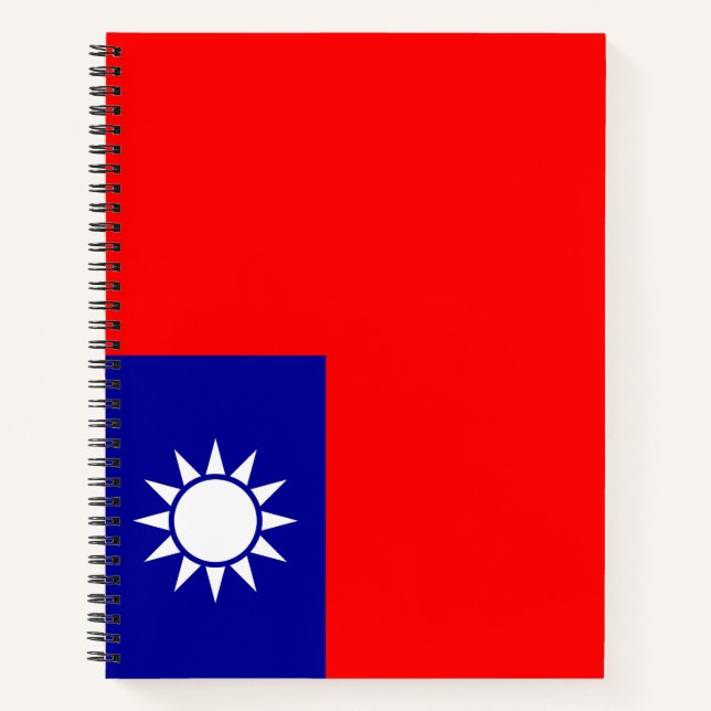 Flagge Taiwans Notizbuch (Vorderseite)