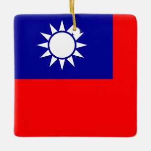 Flagge Taiwans: Republik China, Chinesisch Taipeh Keramikornament