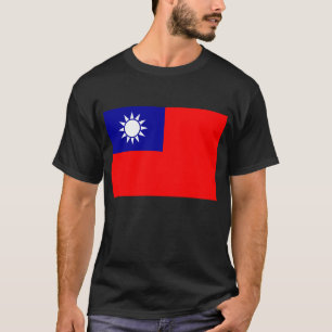 Flagge Taiwans: Republik China, Chinesisch Taipeh T-Shirt