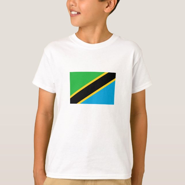 Flagge Tansanias T-Shirt (Vorderseite)
