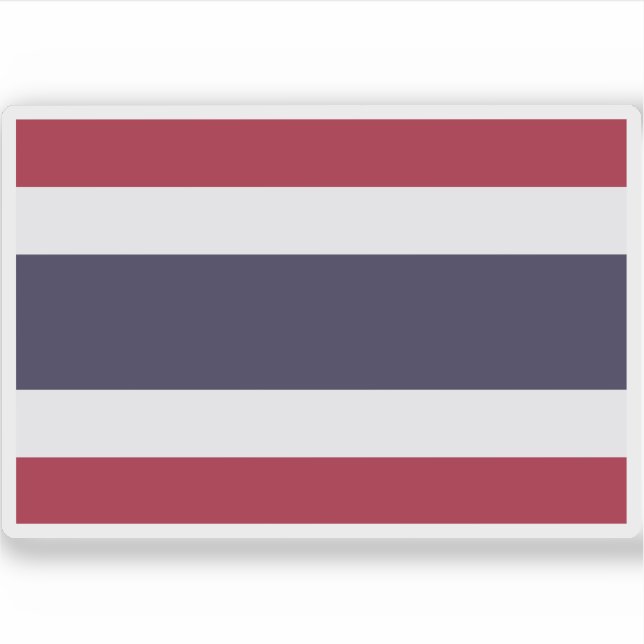 Flagge Thailands Aufkleber (Vorderseite)