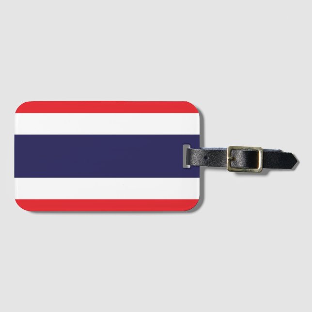 Flagge Thailands Gepäckanhänger (Vorderseite (Horizontal))