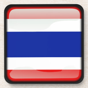 Flagge Thailands Getränkeuntersetzer