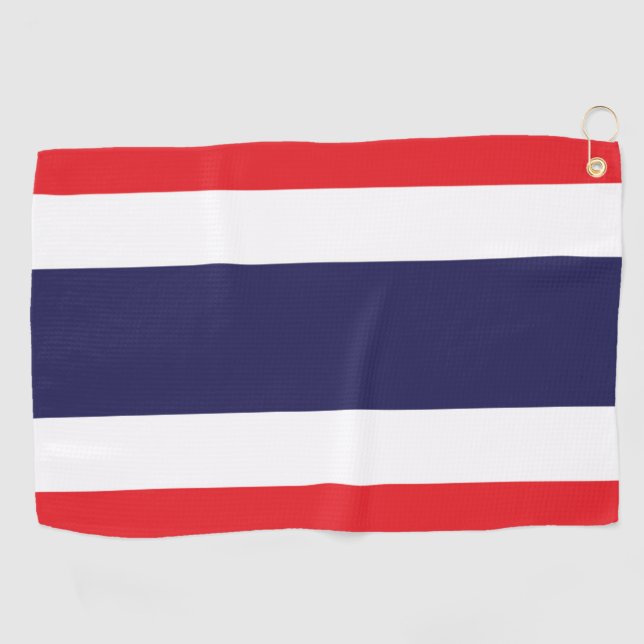 Flagge Thailands Golfhandtuch (Horizontal)