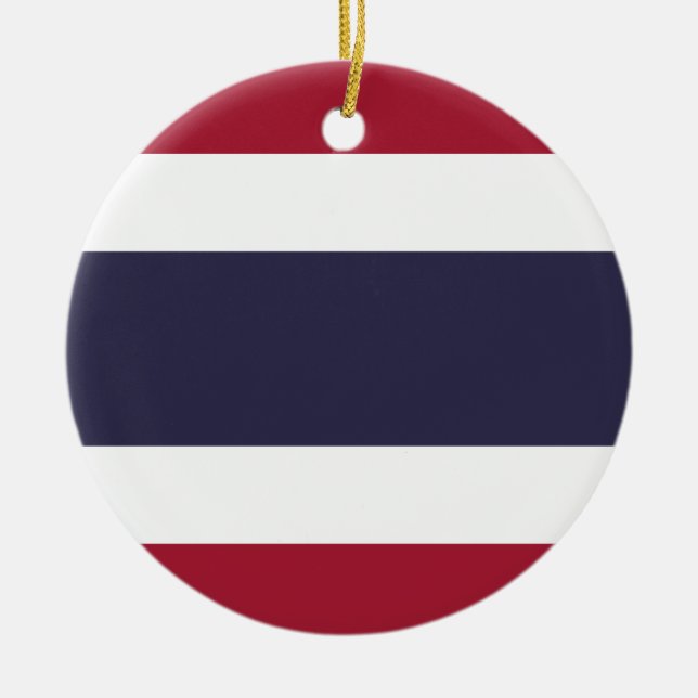 Flagge Thailands Keramik Ornament (Vorne)