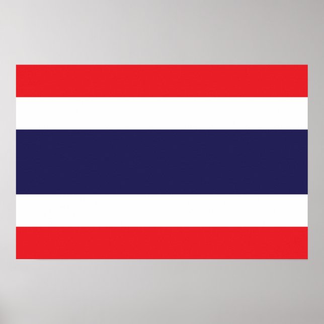 Flagge Thailands Poster (Vorne)