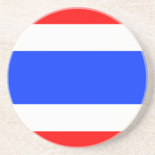 Flagge Thailands Sandstein Untersetzer
