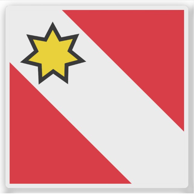 Flagge Thun, Schweiz Aufkleber (Vorderseite)