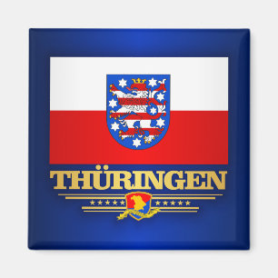 Flagge Thüringen (Thüringen) Magnet