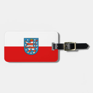 Flagge Thüringens Gepäckmarke Gepäckanhänger