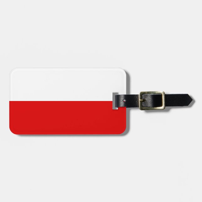 Flagge Thüringens Gepäckmarke Gepäckanhänger (Vorderseite horizontal)