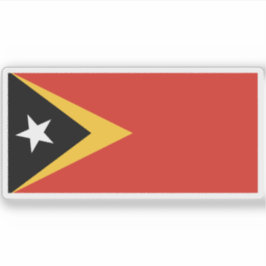 Flagge Timor-Lestes (Osttimor) Aufkleber
