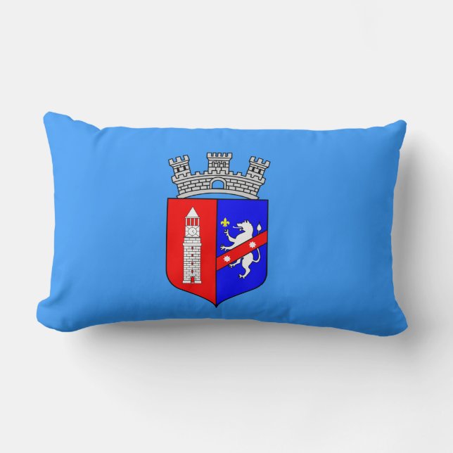 Flagge Tiranas, Albanien Lumbar Pillow Lendenkissen (Vorderseite)