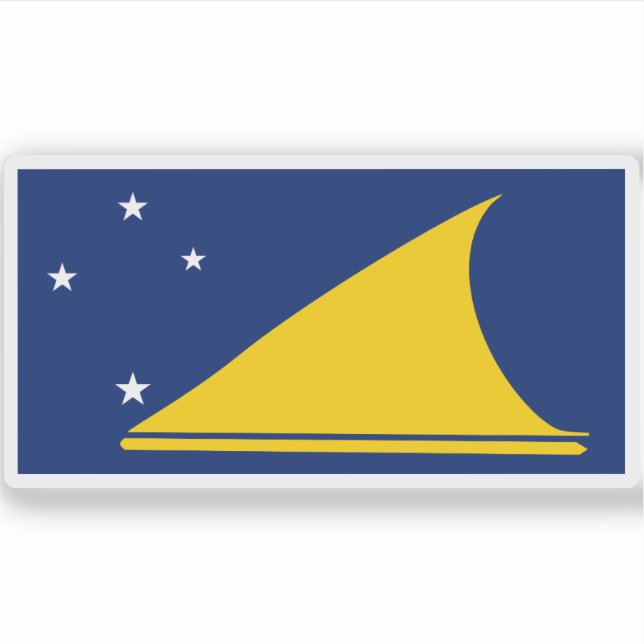 Flagge Tokelaus, Neuseeland Aufkleber (Vorderseite)