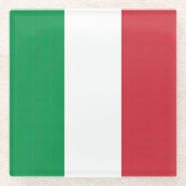 Flagge Tricolore Glasuntersetzer (Vorderseite)
