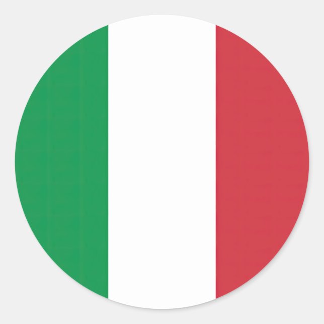 Flagge Tricolore Runder Aufkleber (Vorderseite)
