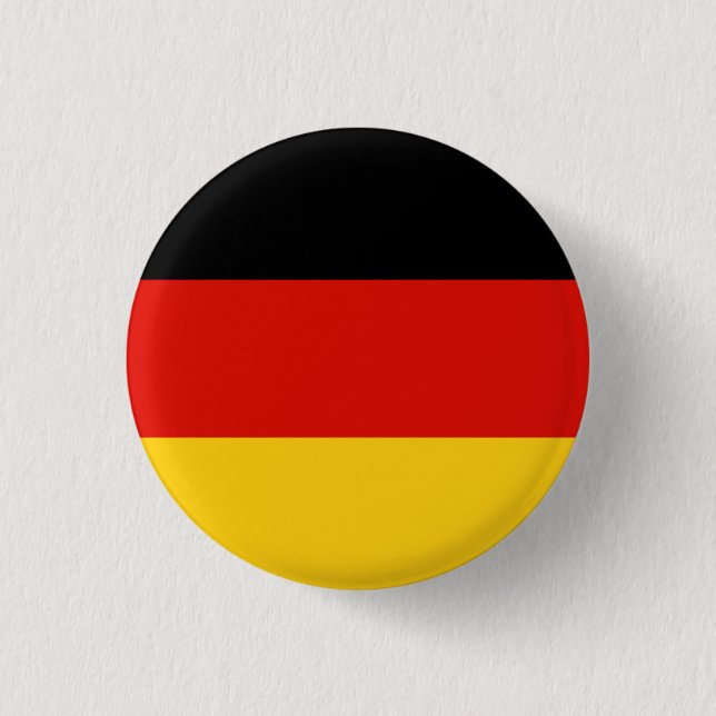 Flagge Trikolorisches Deutschland Button (Vorderseite)