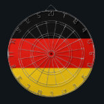 Flagge Trikolorisches Deutschland Dartscheibe<br><div class="desc">Flagge Deutschlands: "Einigkeit und Recht und Freiheit" → "Einheit und Recht und Freiheit". Es ist eine dreifarbige Flagge,  bestehend aus drei horizontalen Streifen,  die den deutschen Landesfarben entsprechen: schwarz,  rot und gold.</div>
