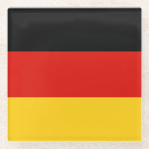 Flagge Trikolorisches Deutschland Glasuntersetzer