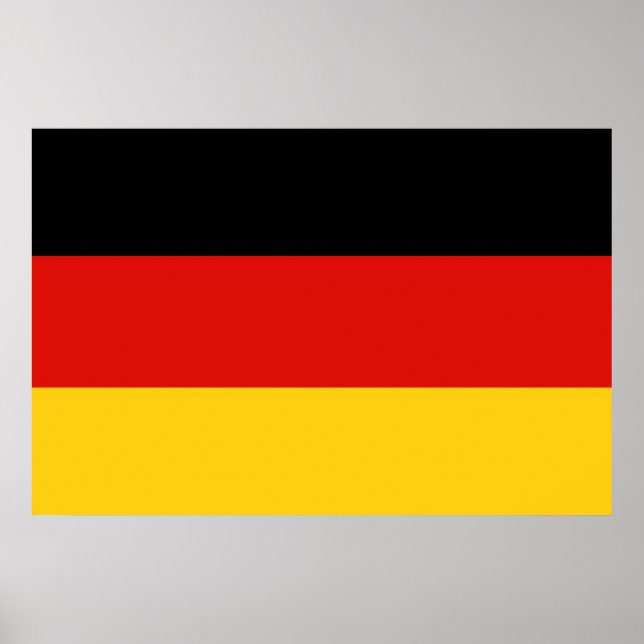 Flagge Trikolorisches Deutschland Poster (Vorne)