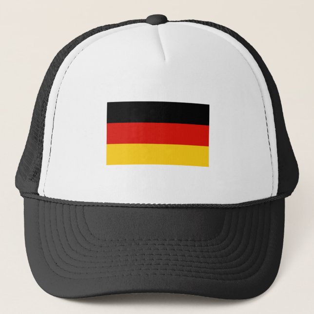Flagge Trikolorisches Deutschland Truckerkappe (Vorderseite)