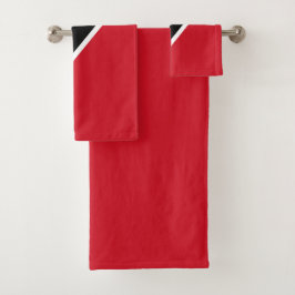 Flagge Trinidad und Tobago Badhandtuch Set