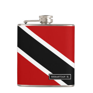 Flagge Trinidad und Tobago Flachmann