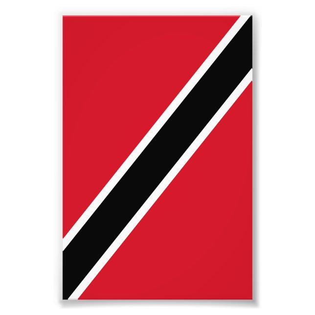 Flagge Trinidad und Tobago Fotodruck (Vorne)