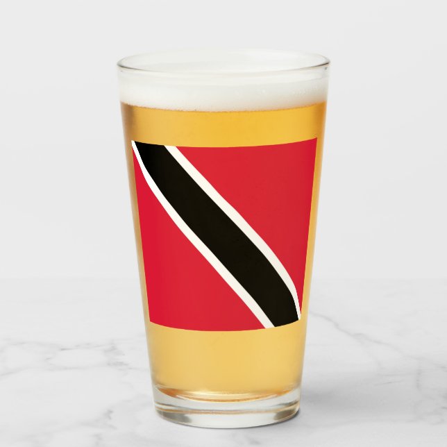 Flagge Trinidad und Tobago          Glas (Vorne (Gefüllt))