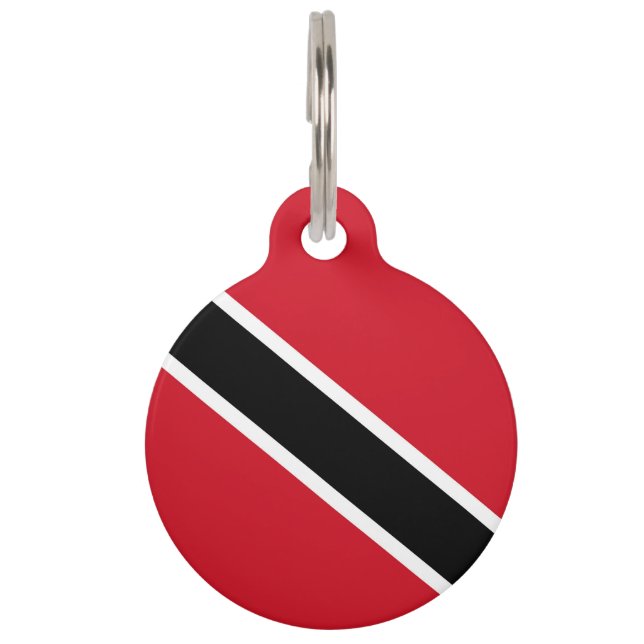 Flagge Trinidad und Tobago Haustiermarke (Vorderseite)