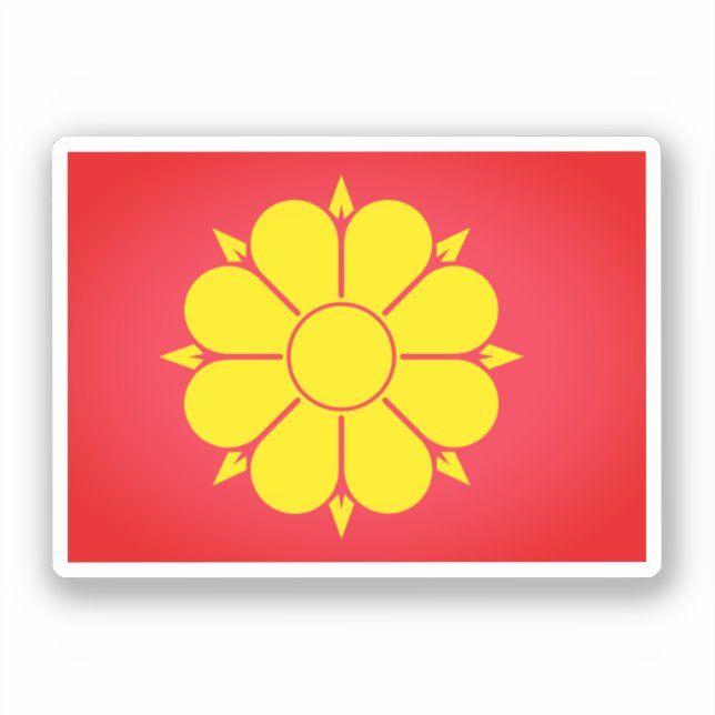 Flagge Trondheim, Norwegen Aufkleber (Vorderseite)