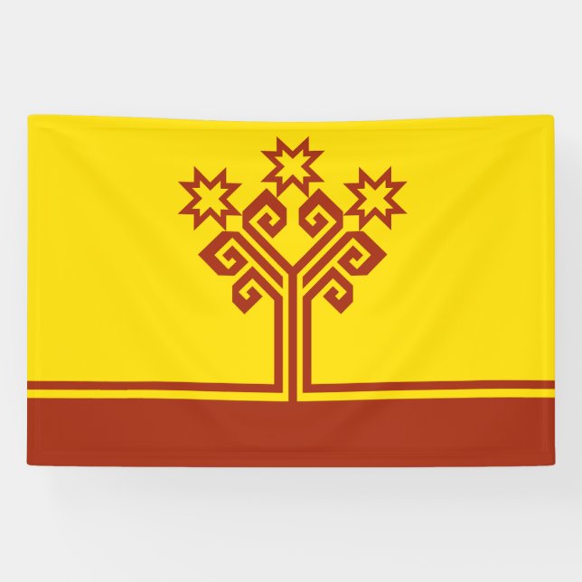Flagge Tschuwaschiens Banner (Horizontal)
