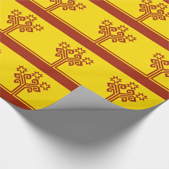 Flagge Tschuwaschiens Geschenkpapier (Ecke)