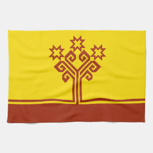 Flagge Tschuwaschiens Geschirrtuch